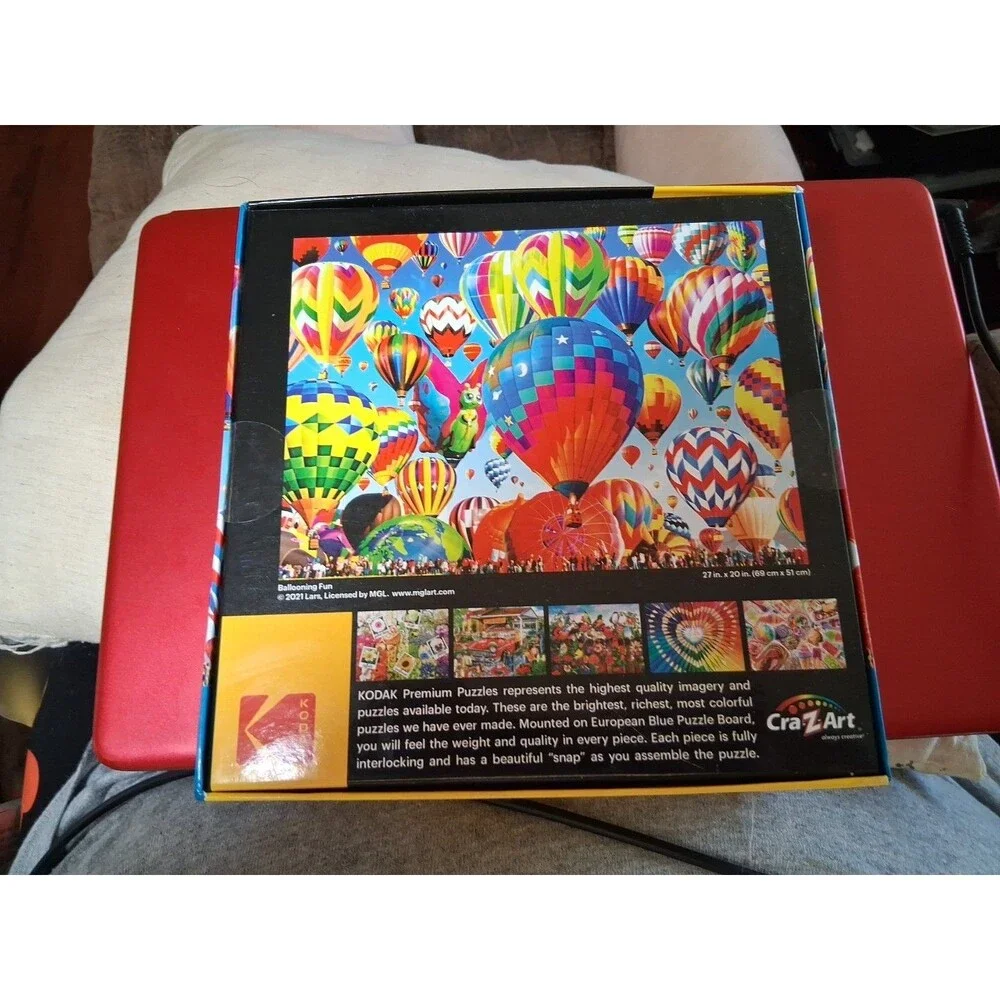 Kodak 1000 pc Premium Puzzle Ballooning Fun #8700 RoseArt 2021 Poster Included